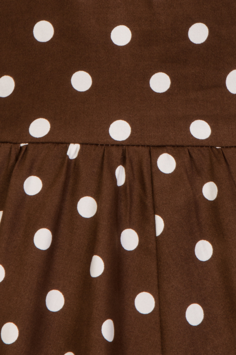 Girls Ravishing Chocolate Polka Dot Swing Dress